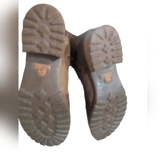 Timberland Brown Leather & Suede Lace-Up Mid-Calf Boots - Picture 11 of 13